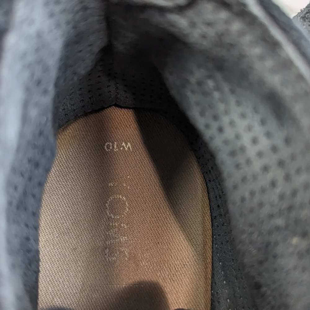 Toms Wedge Bootie Womens 10 41 Desert Suede Leather Black Flannel Lined